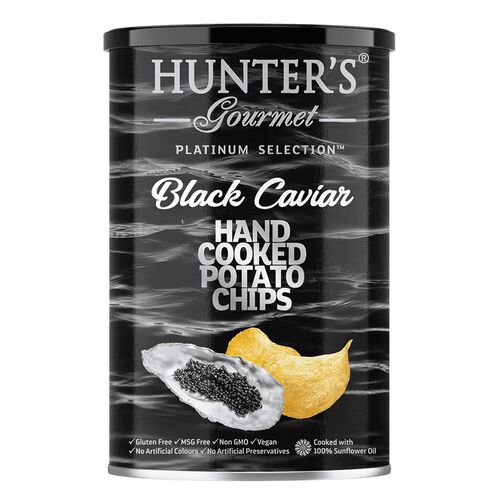 Hunter's Crisps Black Caviar Canister 150g