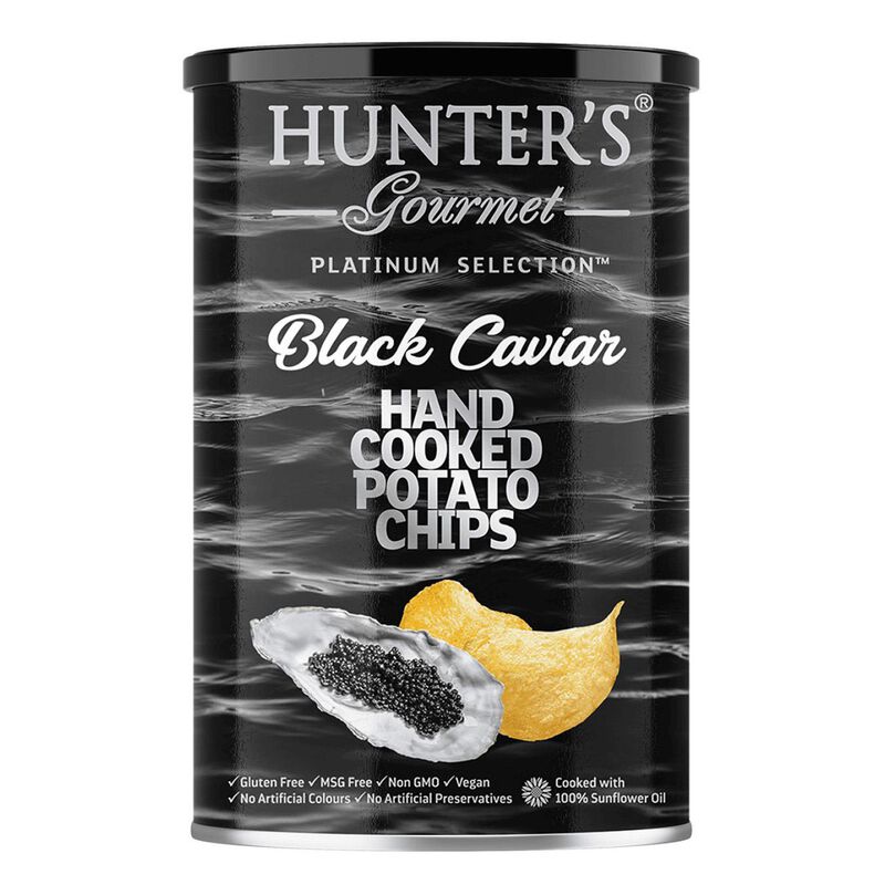 Hunter's Crisps Black Caviar Canister 150g image number 0