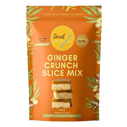 Secret Kiwi Kitchen Ginger Crunch Slice Mix 540g