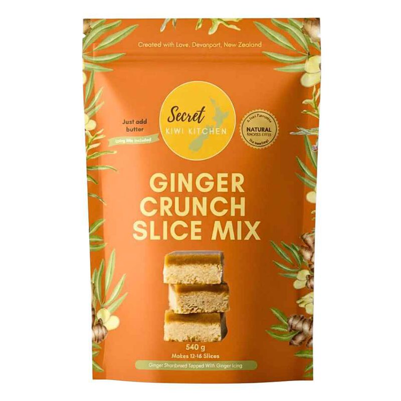 Secret Kiwi Kitchen Ginger Crunch Slice Mix 540g image number 0