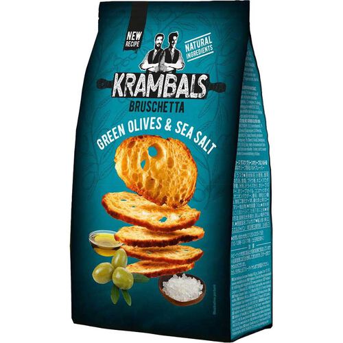 Krambals Bruschetta Green Olives & Sea Salt 70g