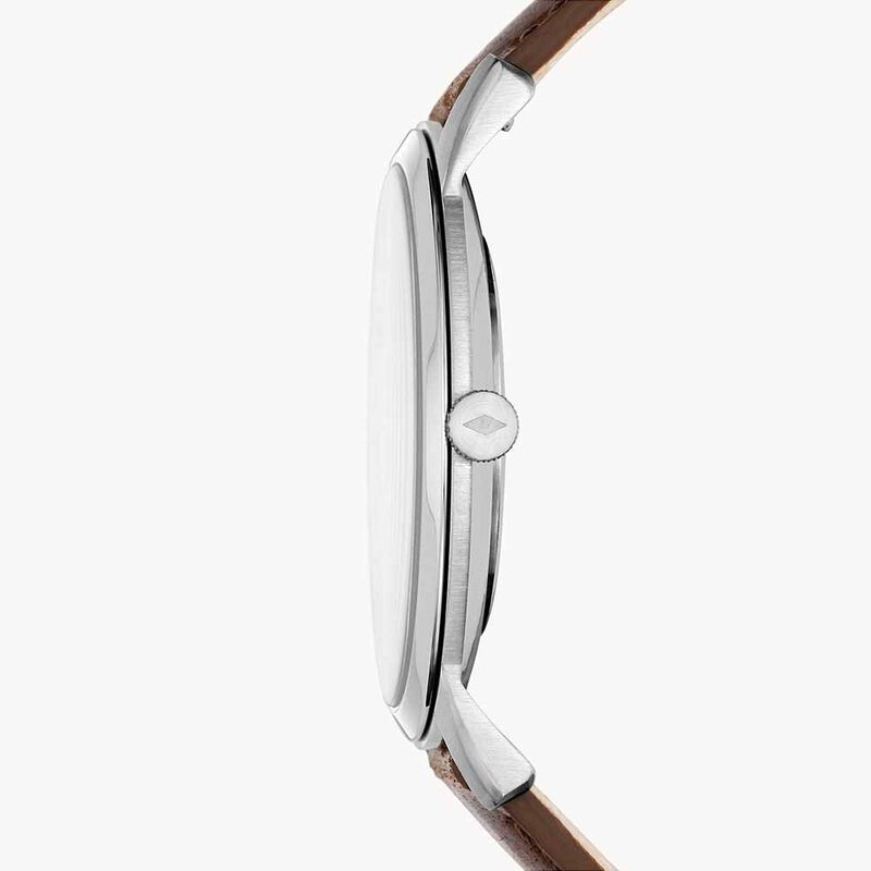 Fossil The Minimalist Three-Hand Brown Leather Watch FS5439 image number 1