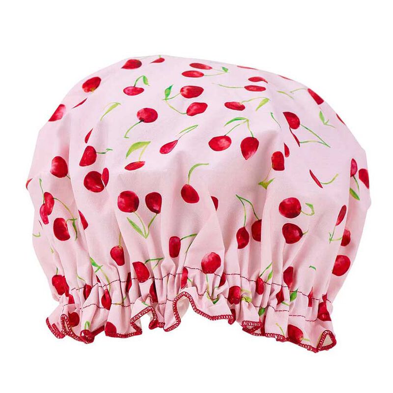 Annabel Trends Cotton Shower Cap - Cherrylicious image number 0