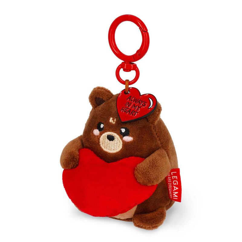 Legami Super Soft! Tiny Plush Key Ring - Teddy Bear image number 3