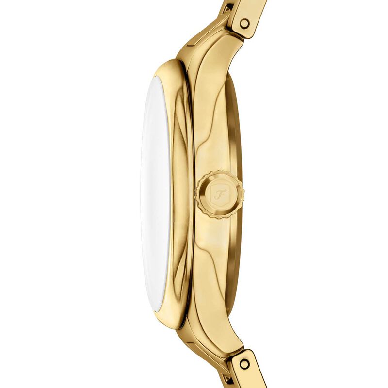 Fossil Gilmore Three-Hand Gold-Tone StainlESs Steel Watch ES5421 image number 2