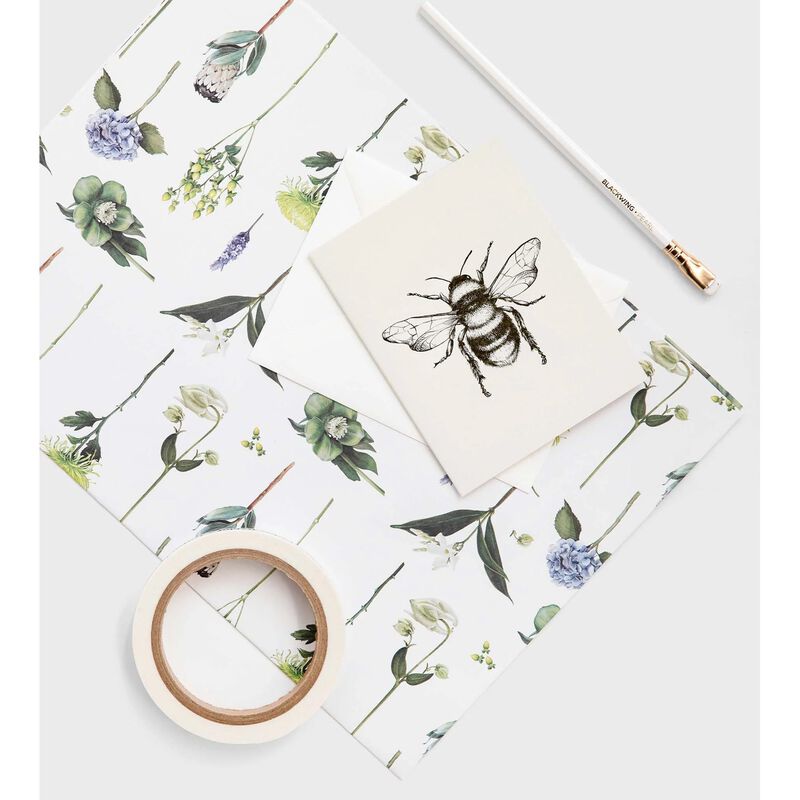 Father Rabbit Flowers Wrapping Paper image number 2