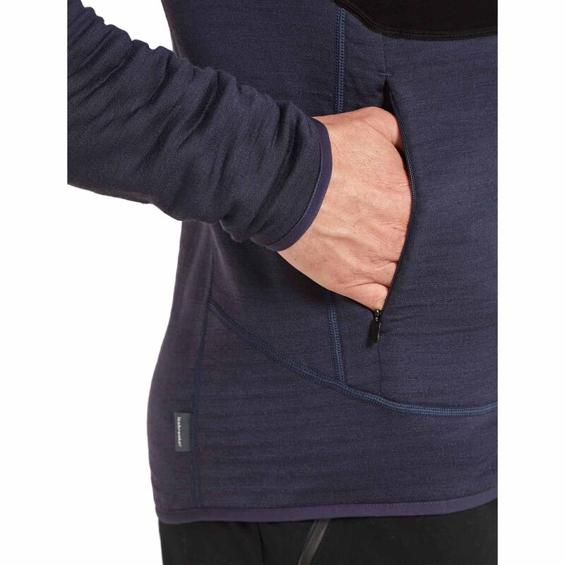 Icebreaker M Merino 400 RealFleece Descender LS Zip image number 2