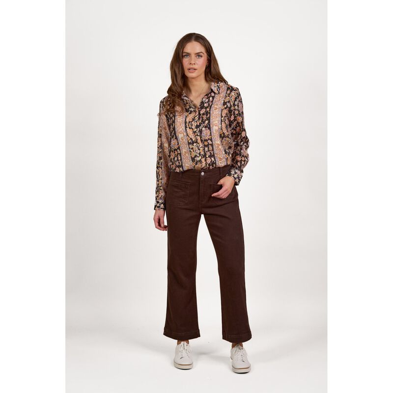 Vassalli Long Sleeve Shirt With Button Placket Back image number 5