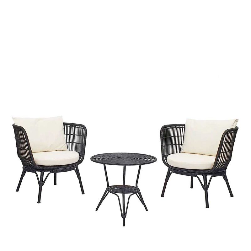 Clifton Outdoor 3-Piece Setting - Black image number 0