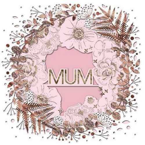 Image Gallery Mother's Day Diecut Floral Wreath Card