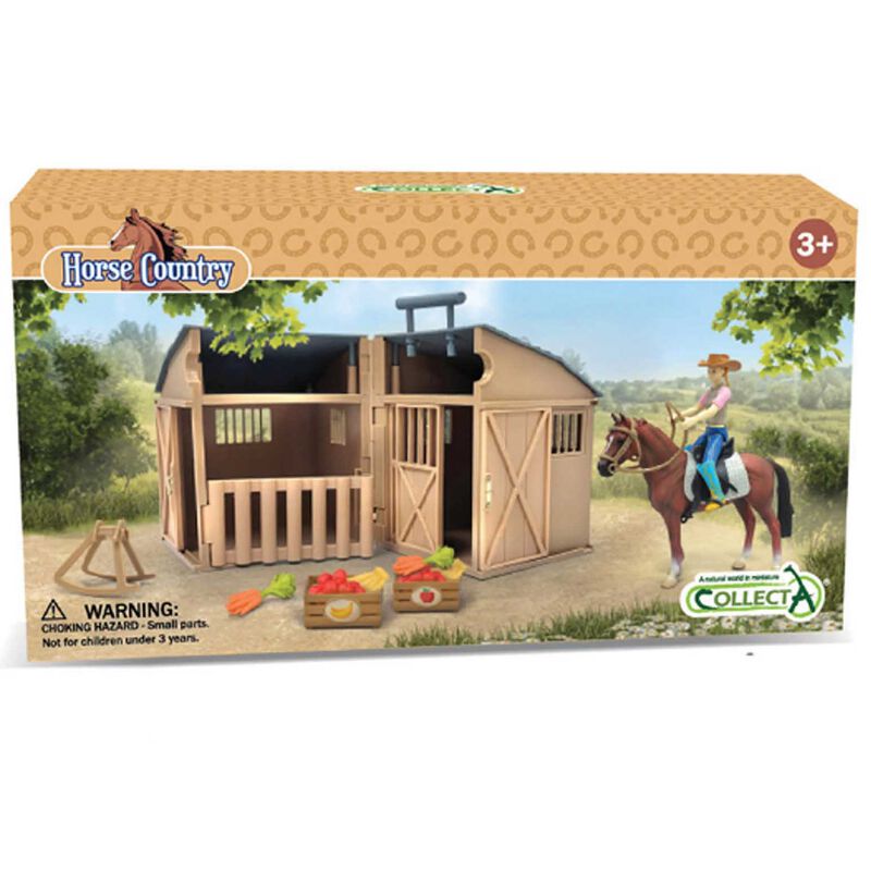 CollectA Rider & Accessories with Horse & Stable Box Set image number 0