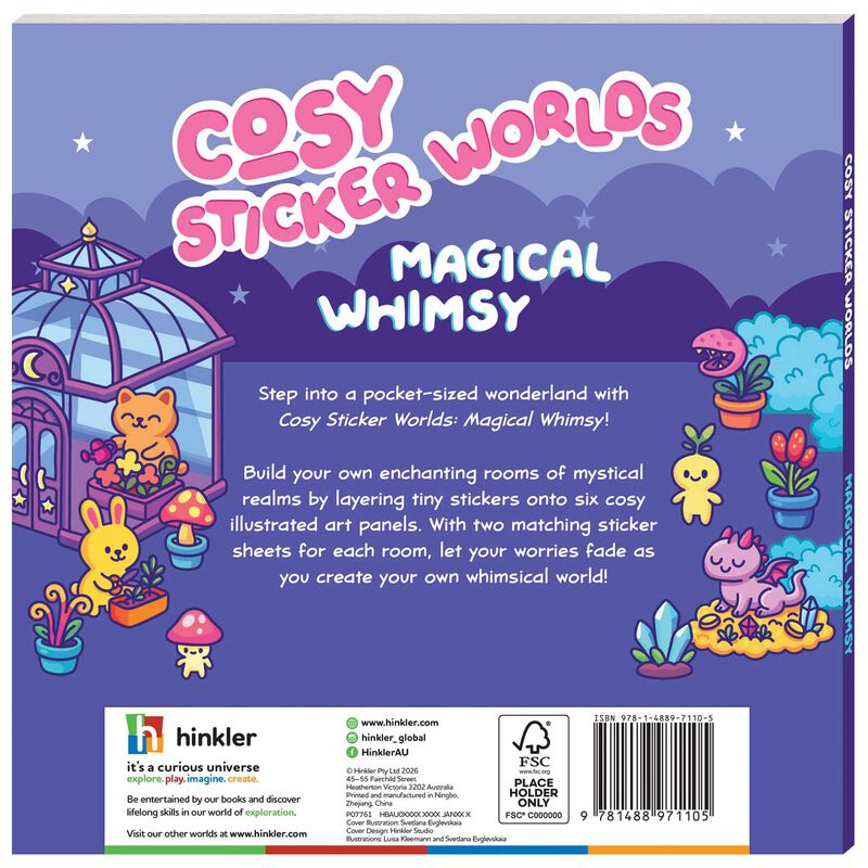 Hinkler Cosy Sticker Worlds Magical Whimsy image number 1