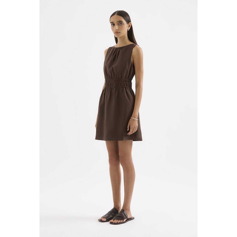 Nude Lucy Andri Linen Mini Dress image number 3