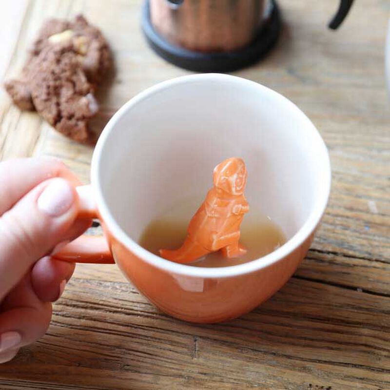House Of Disaster Origami Orange Dino Cup image number 1