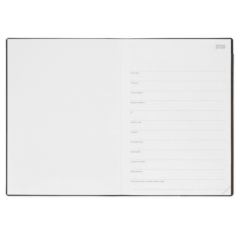 Legami 2026 Weekly Diary Maxi Deep Graphite image number 1