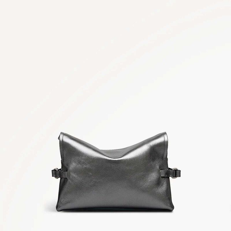 Radley Fleet Street Metallic Medium Flapover Clutch Bag image number 3