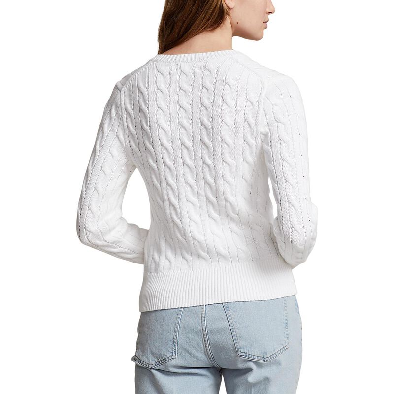 Polo Ralph Lauren Cable-Knit Cotton Crewneck Cardigan image number 1