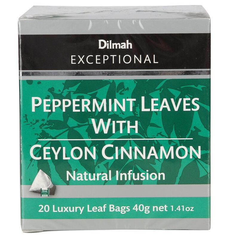 Dilmah Exceptional Peppermint Leaves with Ceylon Cinnamon 20 Teabag image number 0