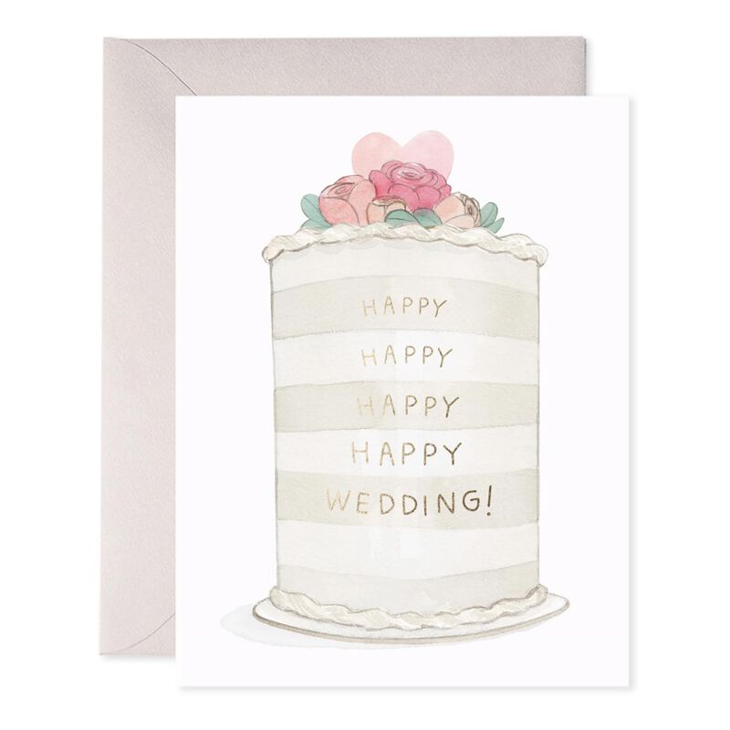 E Frances Frosted Wedding Foil Card image number 0