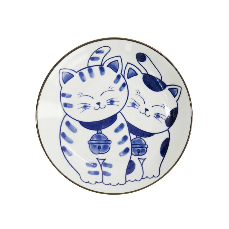 Tokyo Design Studio Kawaii Cat Neko Plate 16.5cm image number 0