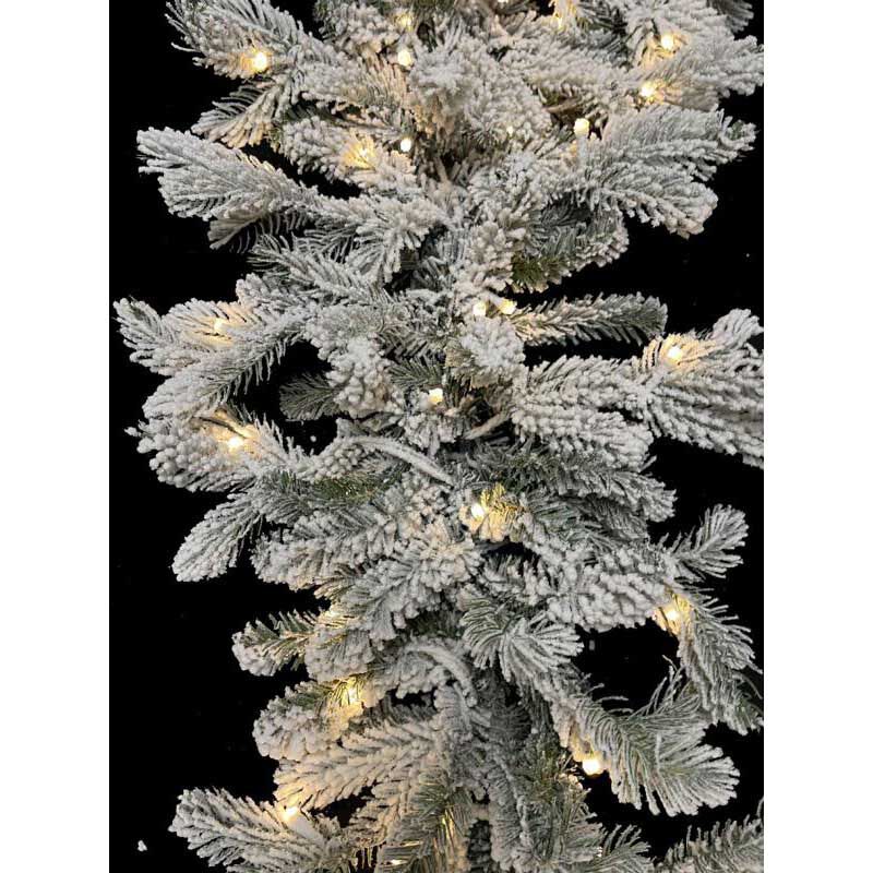 Snowy Pine Garland 200cm With LED Warm Light image number 1