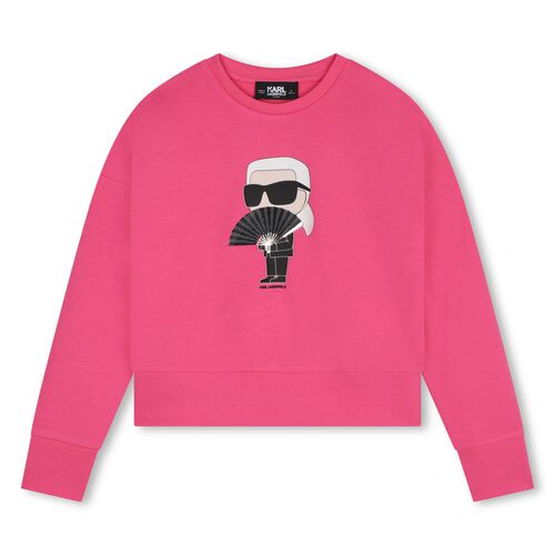 Karl Lagerfeld Rhinestone Graphic Sweatshirt 6Y - 8Y
