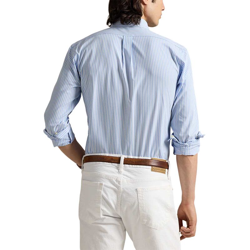Polo Ralph Lauren Custom Fit Striped Stretch Poplin Shirt image number 1