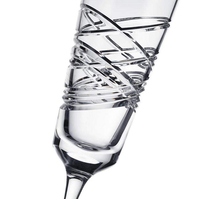 Waterford Crystal Mastercraft Aran Flute Pair image number 1