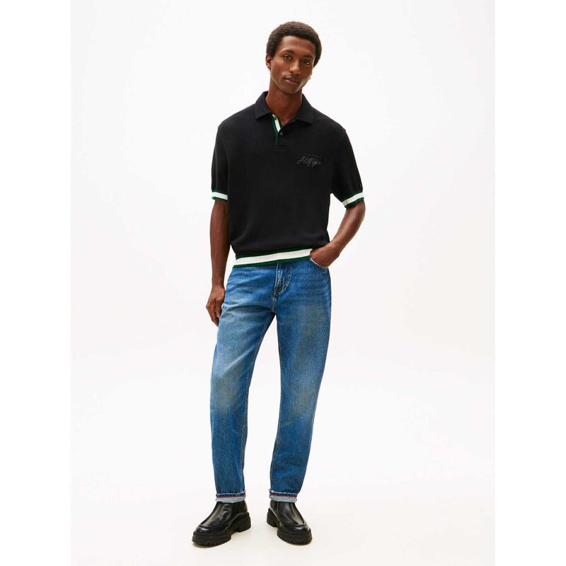 Tommy Hilfiger Linking Flatknit Tipped Classic Fit Polo image number 3