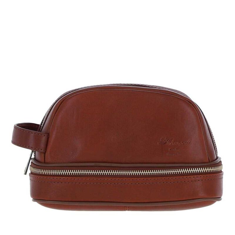 Ashwood Leather Men's Zip Washbag image number 8