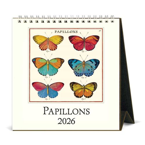 Cavallini Butterflies 2026 Desk Calendar