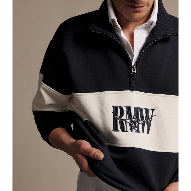 R.M. Williams Heritage Panel Quarter Zip image number 2