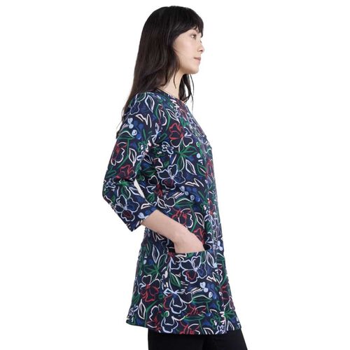 Seasalt Cornwall Tall Waves Tunic Painters Garden Mix