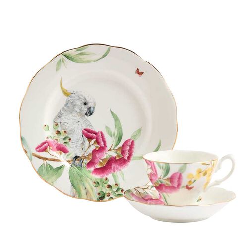 Miranda Kerr Australiana Teacup Saucer Plate White 3 Pieces