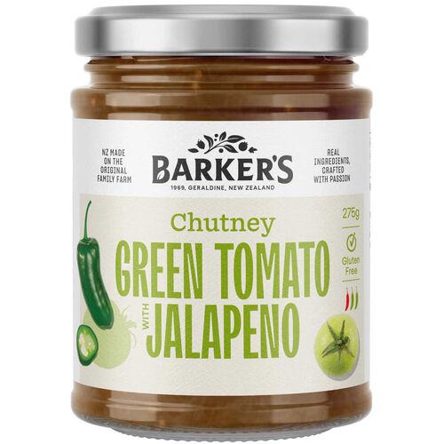 Barker's Green Tomato with Jalapeno Chutney 275g