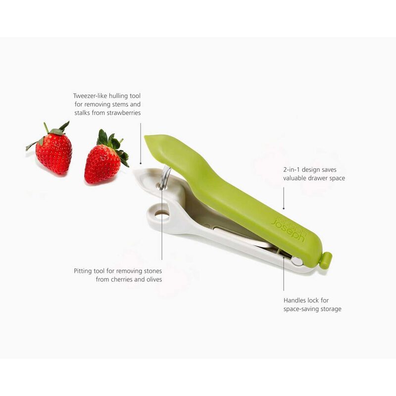 Joseph Joseph Tweezy&trade; 2-in-1 Pitter & Huller Tool image number 2