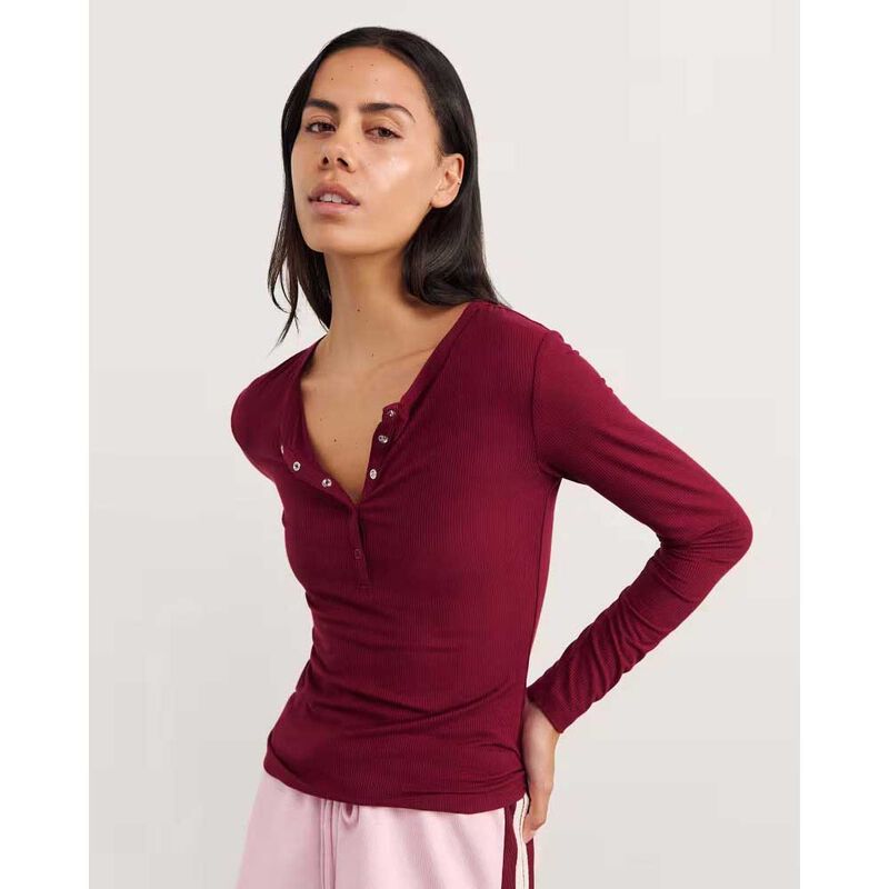 JAG Celina Henley LS Top image number 2