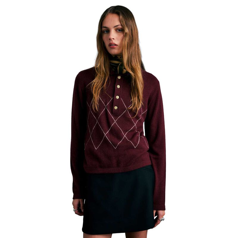 Karen Walker Society Argyle Polo image number 0