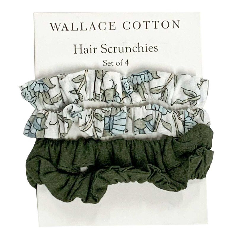 Wallace Cotton Hair Scrunchie Set Of 4 image number 0