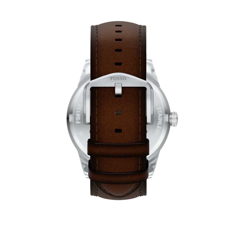 Fossil Pearson Multifunction Brown Leather Watch FS6137 image number 1