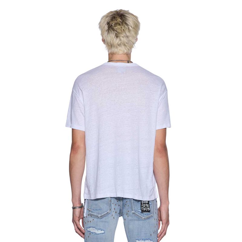 Ksubi Sid Linen SS Tee White image number 1