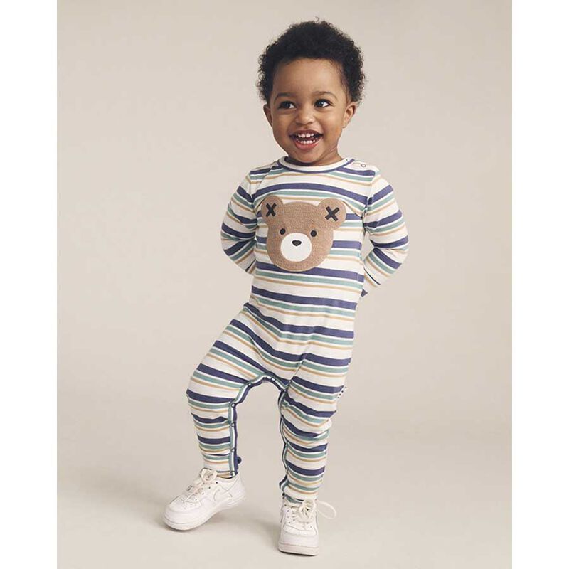 Huxbaby Multi Stripe Romper image number 1