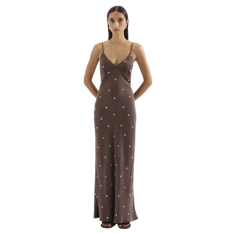 Nude Lucy Athena Cupro Slip Dress image number 0