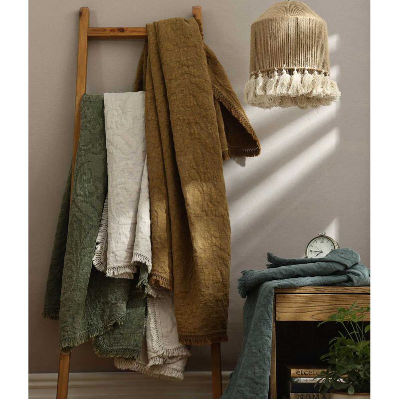 MM Linen Mayen Throw 150x200 - Olive image number 2