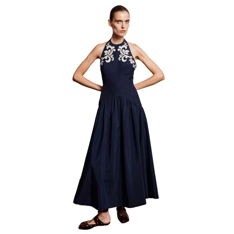 AL&Eacute;MAIS Dillon Applique Halter Gown image number 0