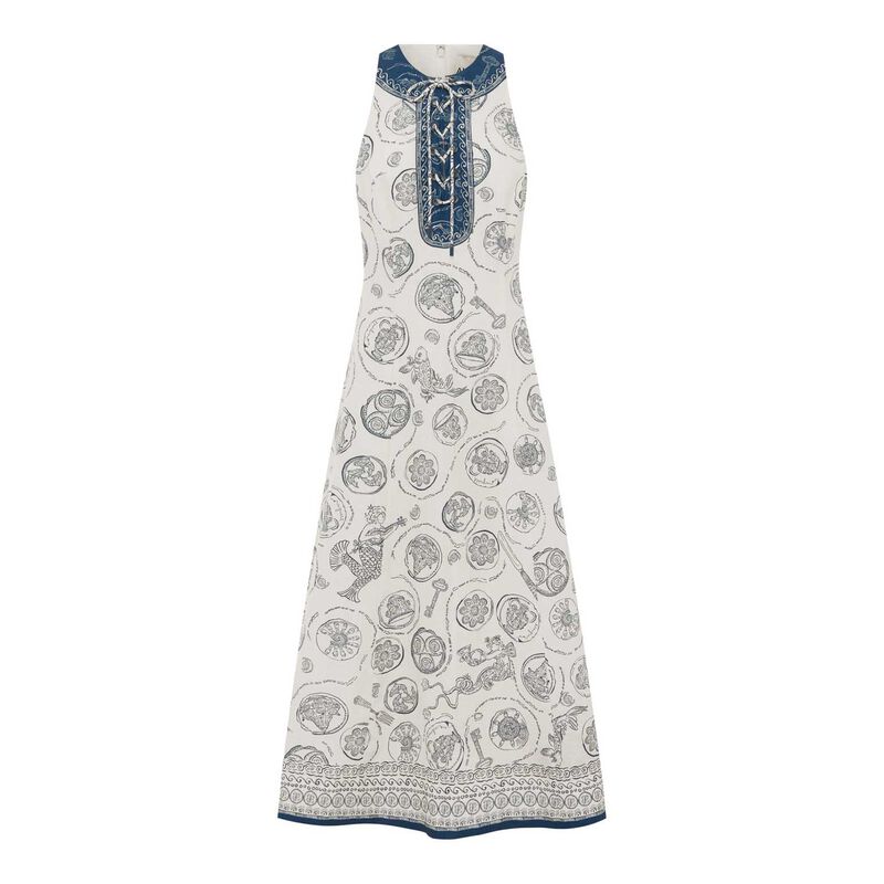 AL&Eacute;MAIS Lucky Lace Up Midi Dress image number 2