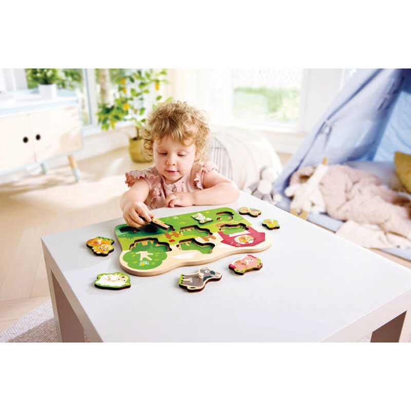 Hape Peg Puzzle - Farm Animals image number 1