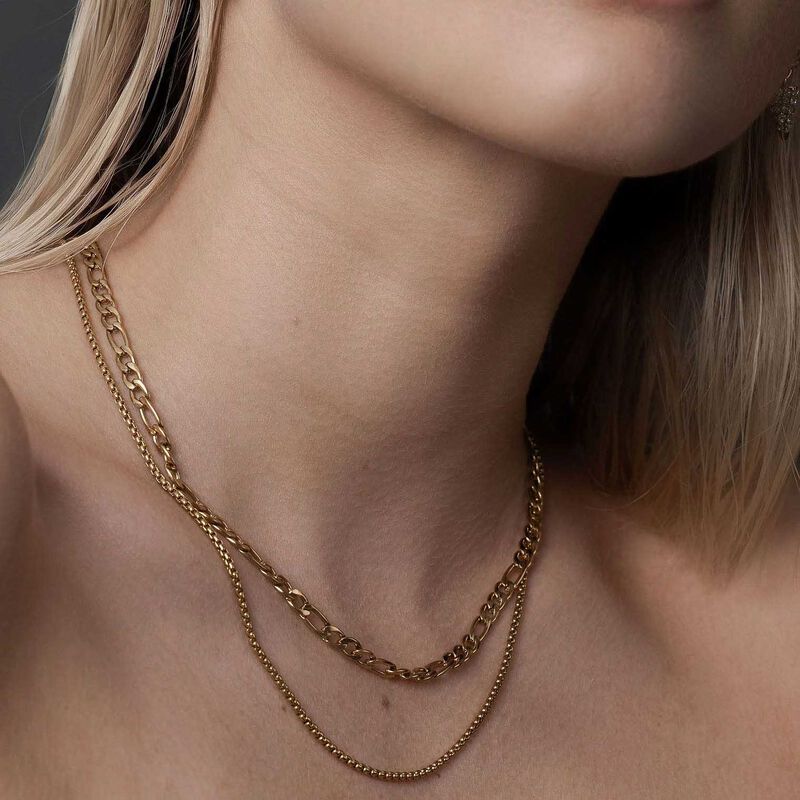 Silk & Steel Reflection Necklace image number 1