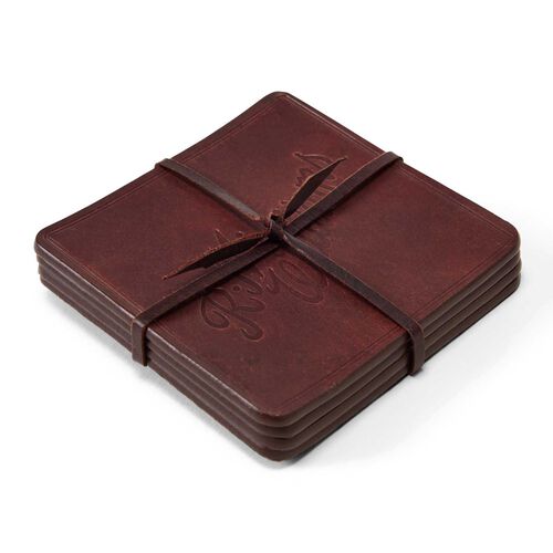 R.M. Williams Script Logo Coaster Set - 4 Piece