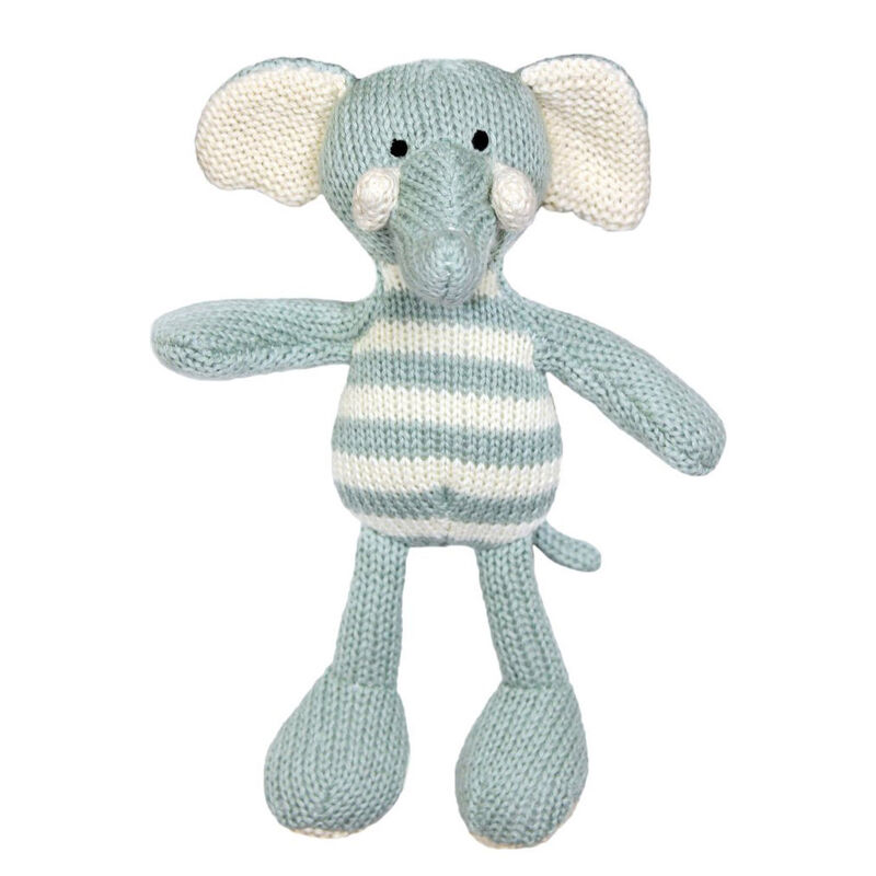 Lily & George Charlie Stripey Elephant Rattle image number 0